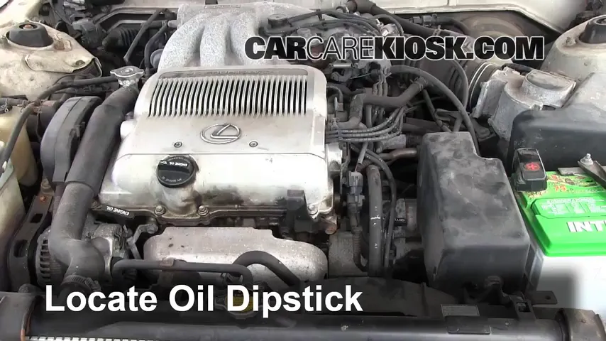1993 Lexus ES300 3.0L V6 Oil Check Oil Level